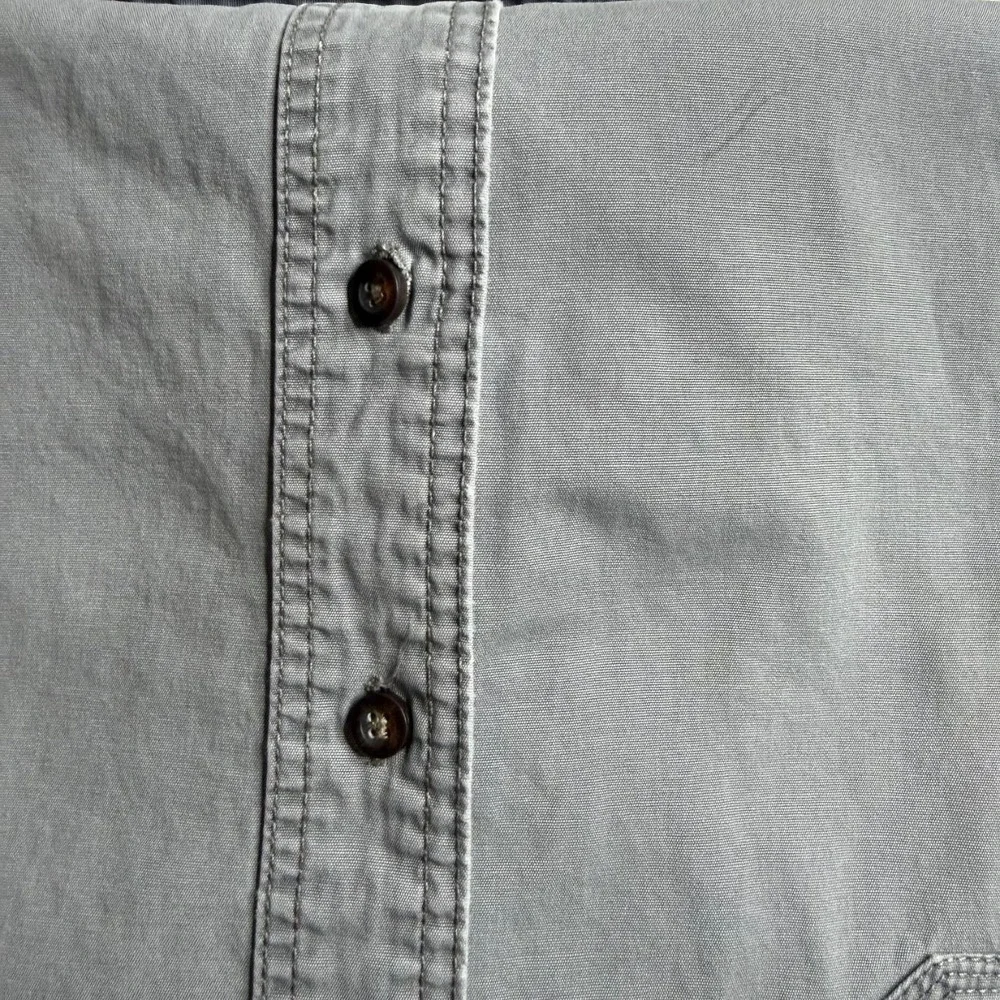 Dri Duck Co-Op Heavy Canvas Workwear Button Down Shirt Grey Mens 2XL
